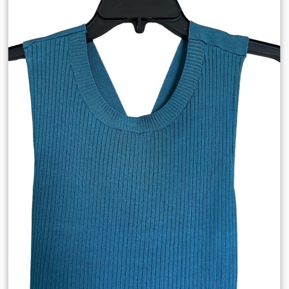 Rachel Roy Crossback Tank Top in Mermaid Ocean - Picture 2 of 4